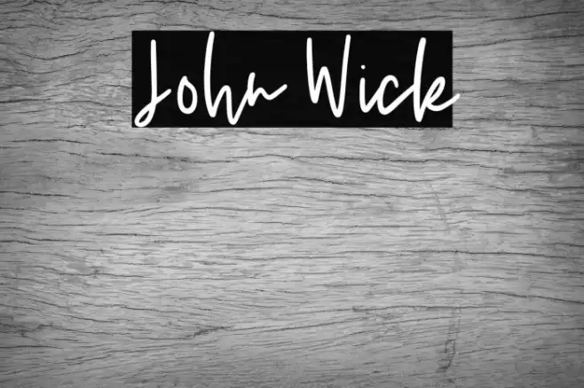 John Wick Font examples