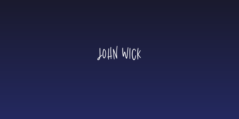 John Wick Social Header