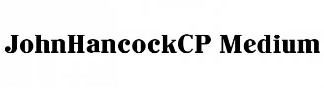 JohnHancockCP Medium  Fuentes Gratis Descargar
