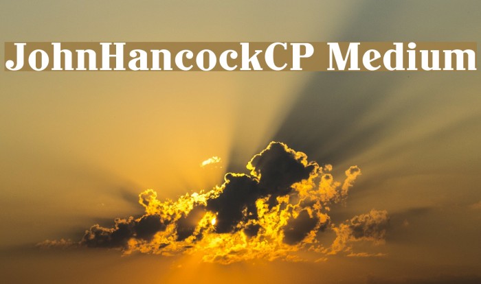 JohnHancockCP Medium Fuentes examples