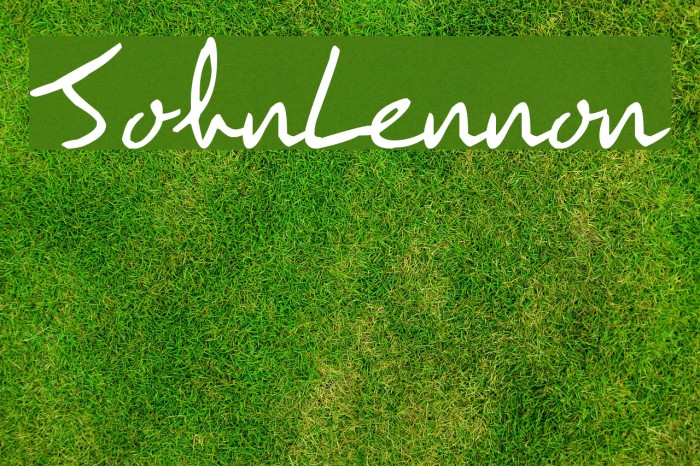 JohnLennon Font examples
