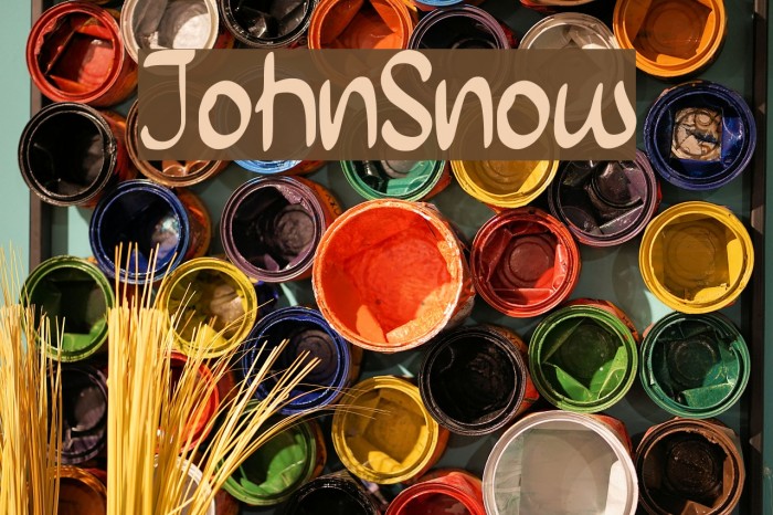 John_Snow Font examples