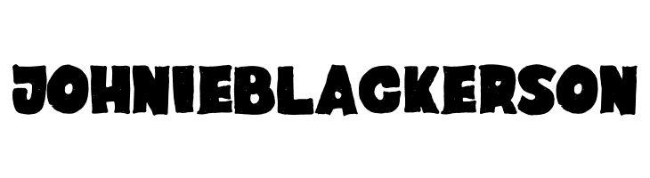 Johnie Blackerson  フリーフォントのダウンロード