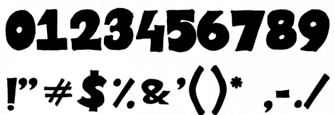 Johnie Blackerson Font OTHER CHARS