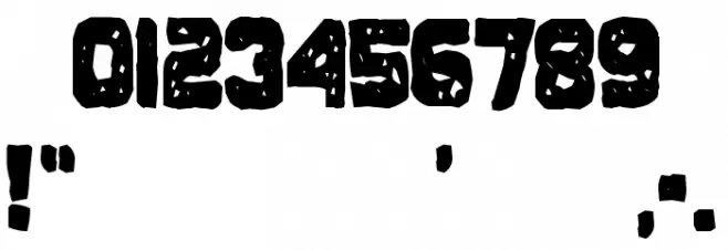 Johnny Homicide フォント その他の文字