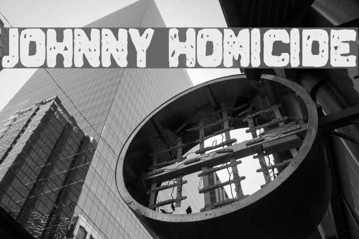 Johnny Homicide Font examples