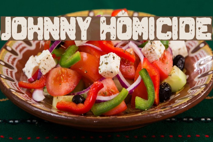 Johnny Homicide Font examples