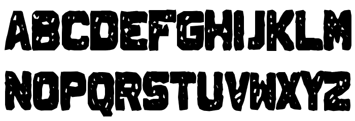 Johnny Homicide Font LOWERCASE