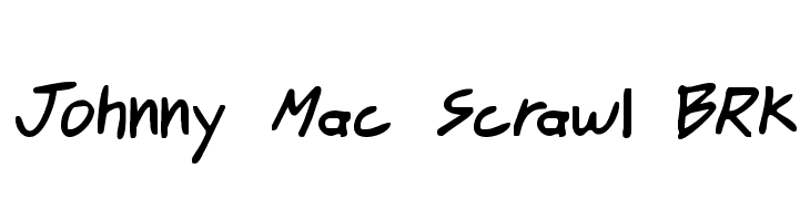 Johnny Mac Scrawl BRK  免费字体下载