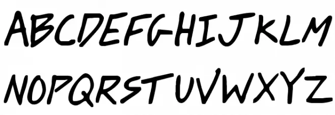 Johnny Mac Scrawl BRK Font Litere mari