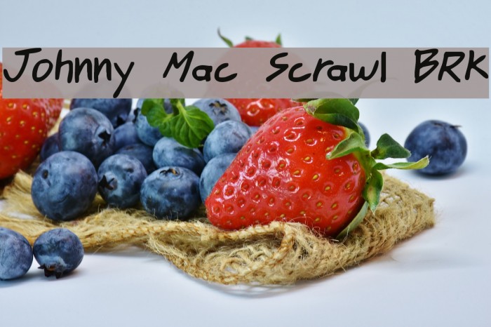 Johnny Mac Scrawl BRK Font examples
