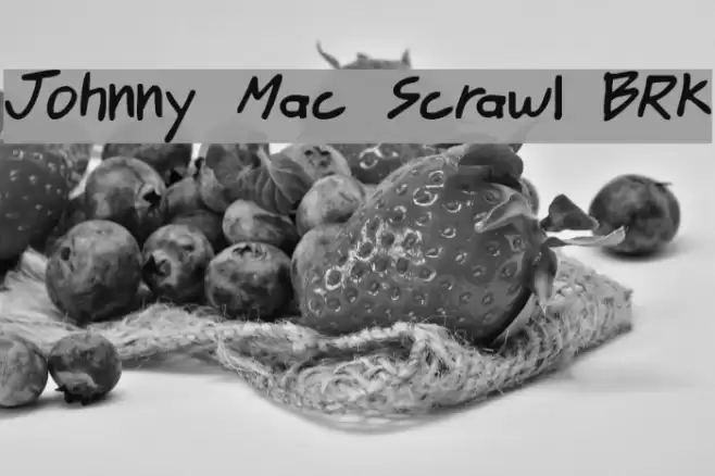 Johnny Mac Scrawl BRK Шрифта examples