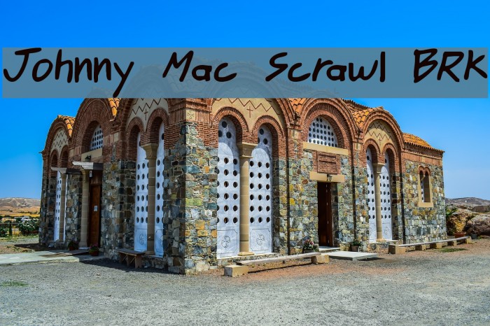 Johnny Mac Scrawl BRK Font examples
