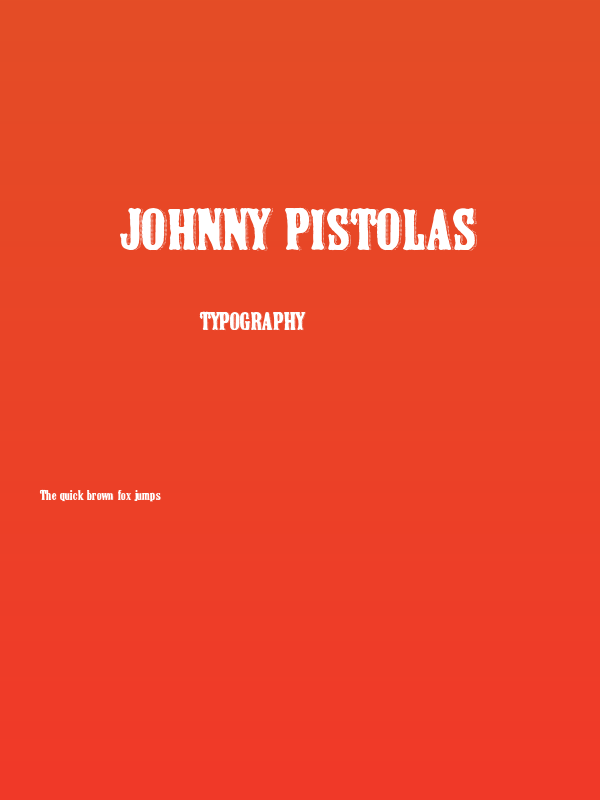 Johnny Pistolas Poster
