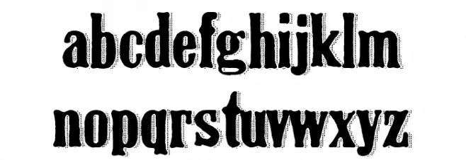 Johnny Pistolas Font LOWERCASE