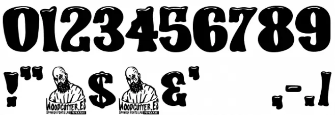 Johnny The Kid Шрифта ДРУГИЕ символов