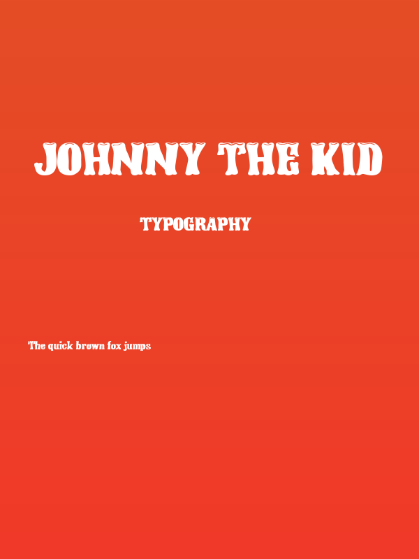 Johnny The Kid Poster