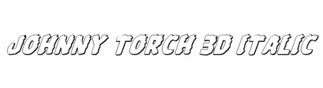 Johnny Torch 3D Italic  Frei Schriftart Herunterladen