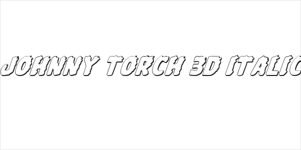 Johnny Torch 3D Italic Logo