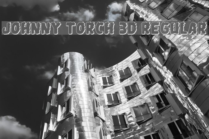 Johnny Torch 3D Regular Font examples