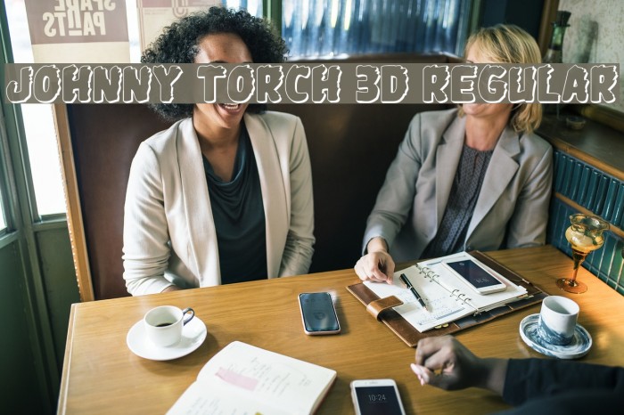 Johnny Torch 3D Regular Font examples