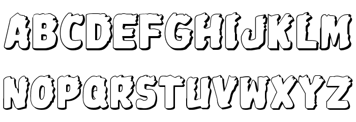 Johnny Torch 3D Regular Font LOWERCASE
