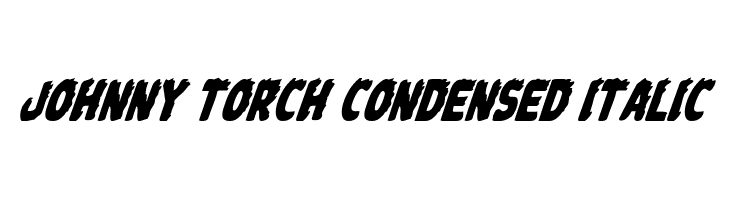 Johnny Torch Condensed Italic Font