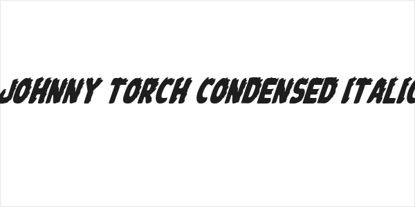 Johnny Torch Condensed Italic Logo