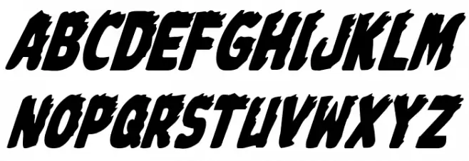 Johnny Torch Condensed Italic خط أحرف صغيرة
