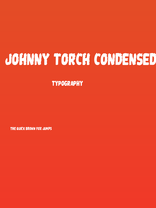 Johnny Torch Condensed Poster
