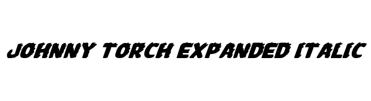 Johnny Torch Expanded Italic  font caratteri gratis