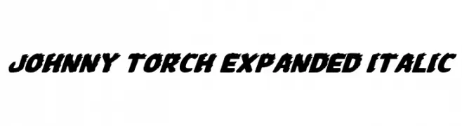 Johnny Torch Expanded Italic  フリーフォントのダウンロード