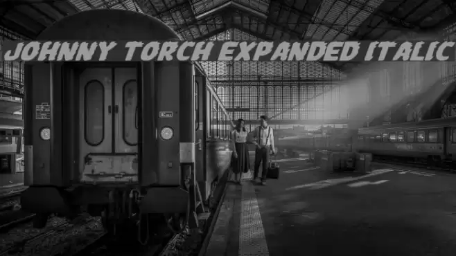 Johnny Torch Expanded Italic フォント examples