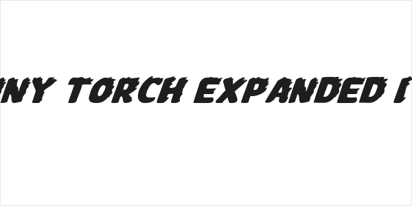 Johnny Torch Expanded Italic Logo