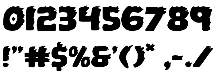 Johnny Torch Expanded Font OTHER CHARS