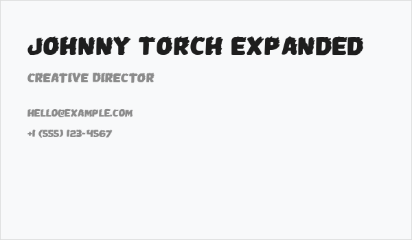 Johnny Torch Expanded Business Card