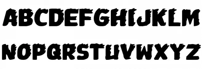 Johnny Torch Expanded Font LOWERCASE