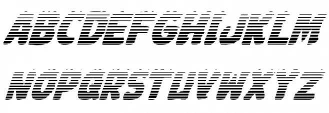 Johnny Torch Gradient Italic Polices MAJUSCULES