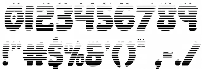 Johnny Torch Gradient Regular Font OTHER CHARS