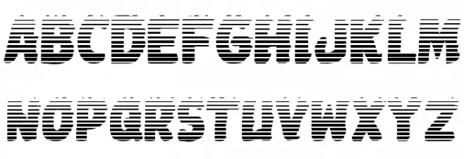 Johnny Torch Gradient Regular Schriftart Groß