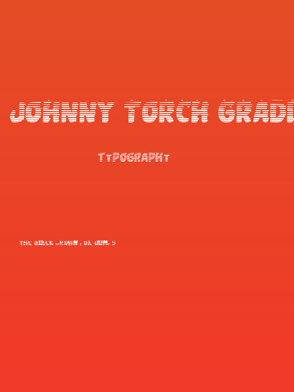 Johnny Torch Gradient Regular Poster