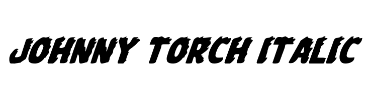 Johnny Torch Italic Font