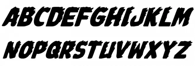 Johnny Torch Italic 字体 大写