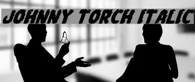 Johnny Torch Italic  examples