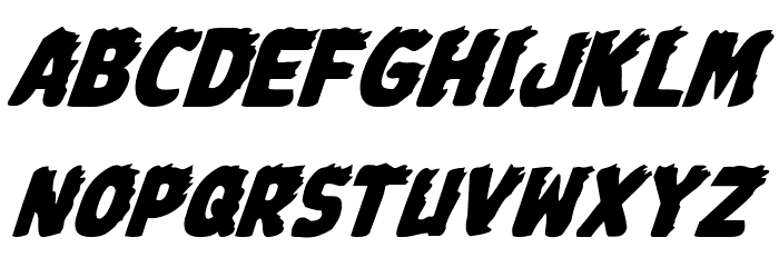 Johnny Torch Italic Font LOWERCASE