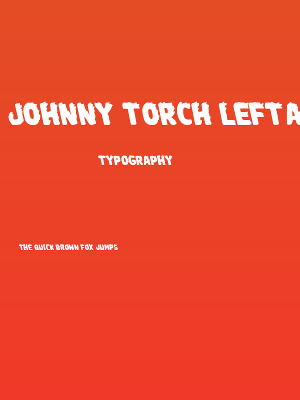 Johnny Torch Leftalic Poster