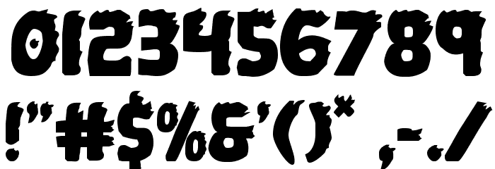 Johnny Torch Regular Font OTHER CHARS