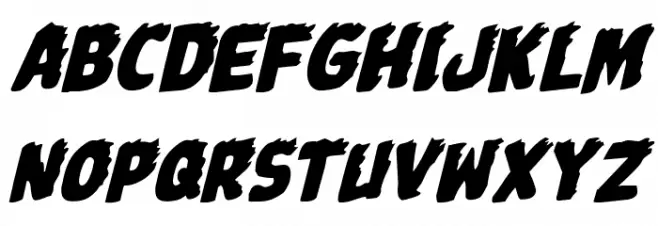 Johnny Torch Rotalic Font Litere mari