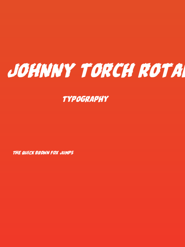 Johnny Torch Rotalic Poster