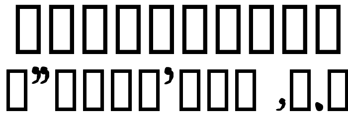 JohnnyBoy Font OTHER CHARS